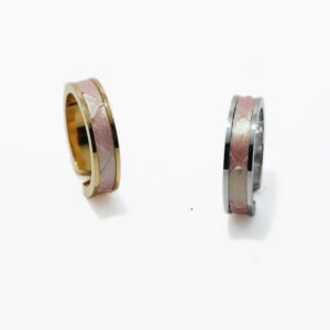 Steel Snake Skin Open Rings